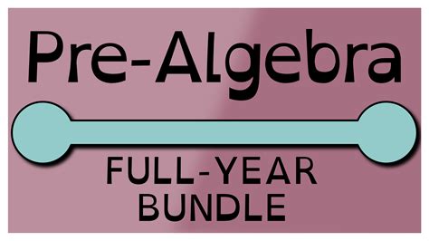 Pre Algebra Bundle Science Mom