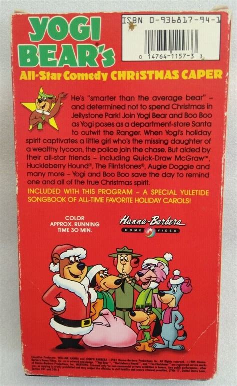 Vhs Yogi Bears All Star Comedy Christmas Caper Vhs 1995 Vhs Tapes