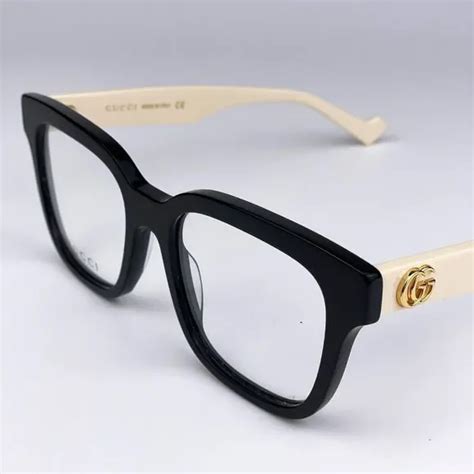 Online Shopping And Best Selling New Gucci Gg0958o 005 Black White Square Unisex Eyeglasses