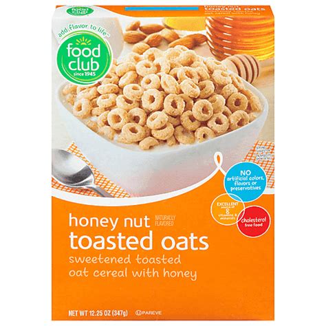 Food Club Honey Nut Toasted Oats Cereal 1225 Oz Cereal Market Basket