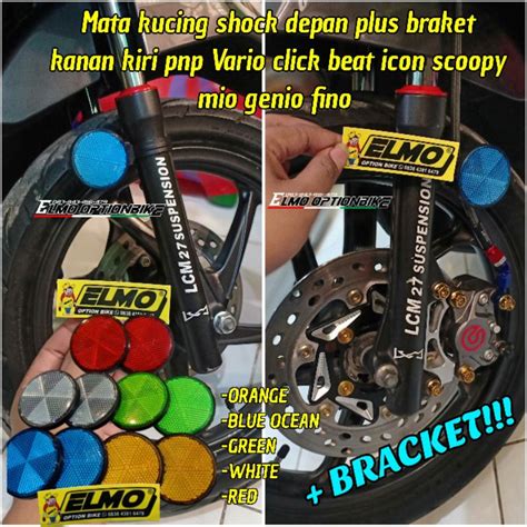 Jual Mata Kucing Bottom Shock Depan Kanan Kiri Plus Braket Vario As