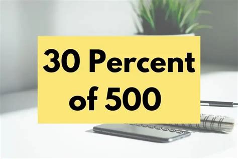 What Is 30 Percent Of 500 In Depth Explanation The Next Gen Business