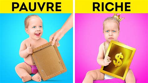 MAMAN RICHE vs MAMAN PAUVRE Idées de Bricolage Géniales Pour Parents