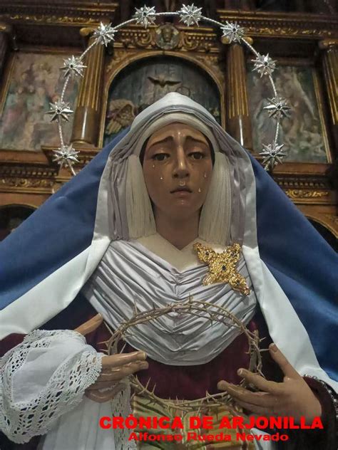 Mª SANTÍSIMA DE LA AMARGURA EN EL TEMPLO PARROQUIAL PARA PRESIDIR EL