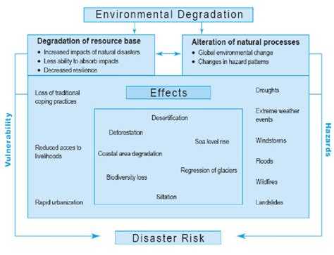 Link Between Environmental Degradation Natural Disasters And