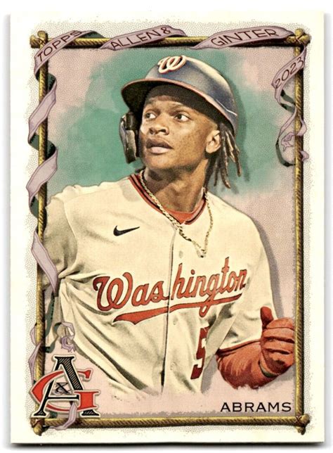 Topps Allen Ginter Cj Abrams Washington Nationals Ebay