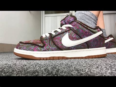 Nike Dunk Low Pro Premium SB Paisley HD On Feet YouTube