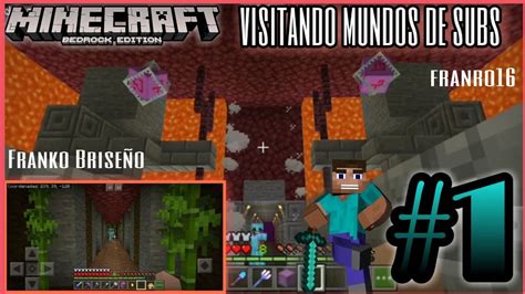 Visitando Mundos De Subs Minecraft Bedrock Franko Brise O Youtube