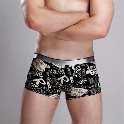 Traceless Naadloze Ijs Zijden Onderbroek Sexy Mannen Boxers Cartoon