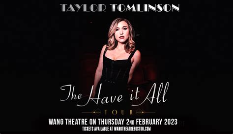 Taylor Tomlinson Tickets | 2nd February | Wang Theatre in Boston