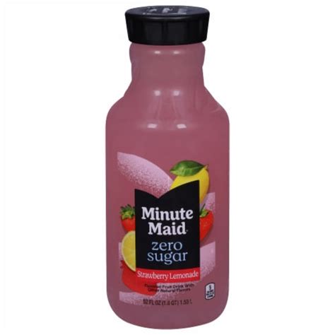 Minute Maid® Zero Sugar Strawberry Lemonade 52 Fl Oz Frys Food Stores