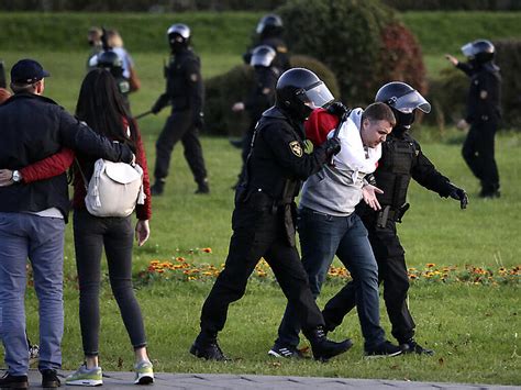 Mehr Als Festnahmen Bei Belarus Protest Gegen Lukaschenko