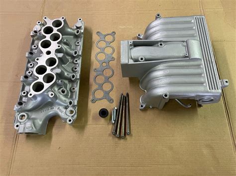 87 93 95 Ford Mustang Gt40 Upper And Lower Intake Manifold Cobra Tapped 5 Boss V8 Ebay