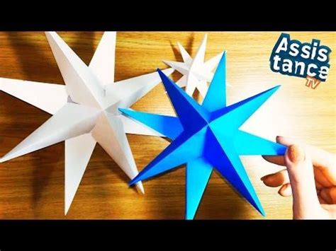 Объемная ЗВЕЗДА из бумаги / Поделки оригами | Christmas diy tutorials ...