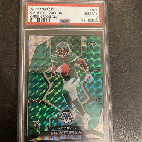 Garrett Wilson 2022 Mosaic 311 Green Price Guide Sports Card Investor