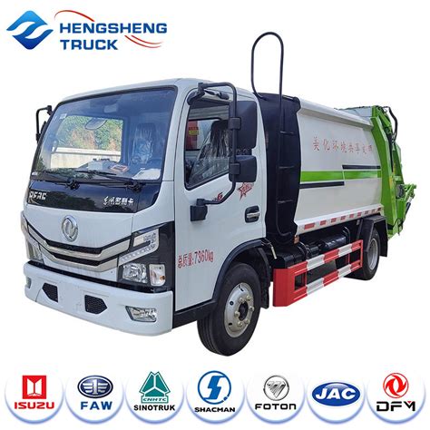 Dongfeng Foton Garbage Truck 8 To 20 Cbm New Refuse Compactor Garbage