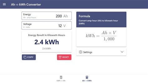 Ah To Kwh Calculator Calculator Hub