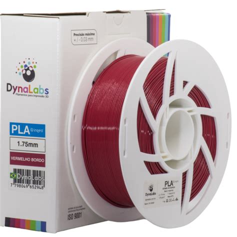 Filamento Pla Vermelho Bord Dynalabs Mm Kg