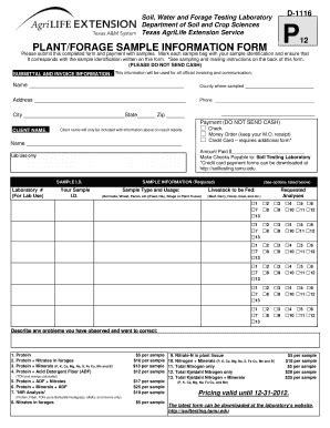 Soiltesting Tamu Edu Fill Online Printable Fillable Blank PdfFiller