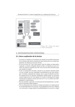 Instrumentación en la cirugía laparoscopica de la obstrucción