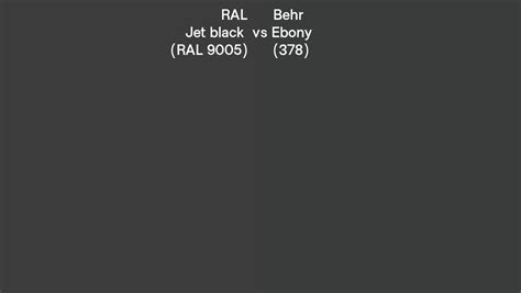 Ral Jet Black Ral Vs Behr Ebony Side By Side Comparison