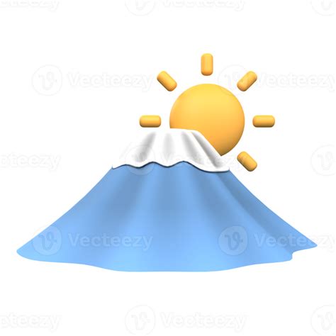Mountains And Sun Rise Icon 33857473 Png