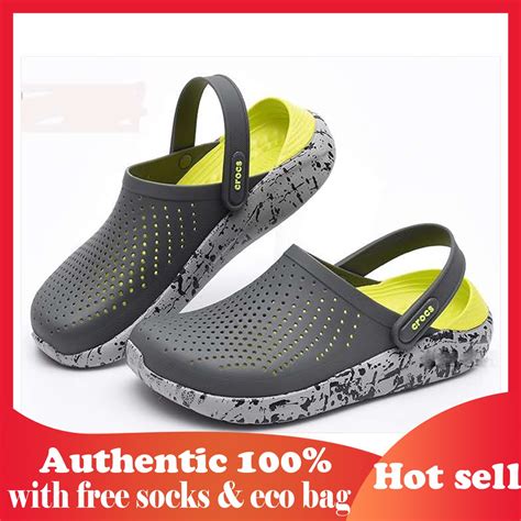 Crocs Literide Slip Ons Unisex For Man And Woman Sandals With Eco Bag