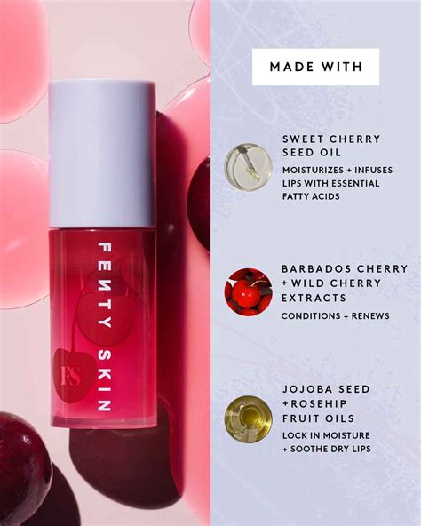 Cherry Treat Conditioning Strengthening Lip Oil Fenty Skin Fenty