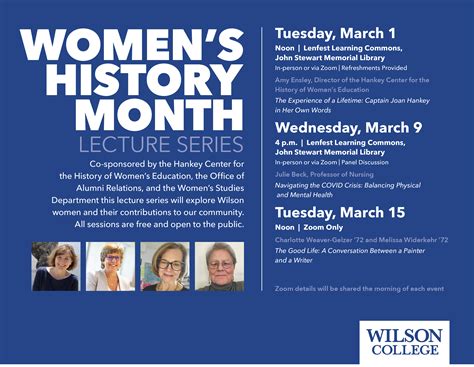 Celebrate Women’s History Month At Wilson College Wilson Edu