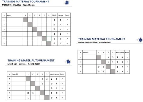 Round Robin Tournament Template