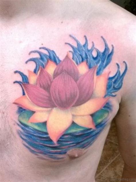 50 Beautiful Lotus Tattoos On Chest Tattoo Designs