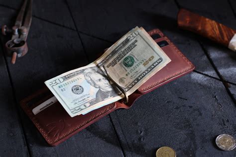 Personalized Wallet Leather Money Clip Wallet Slim Wallet Etsy