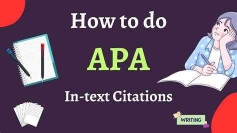 How To Do Apa In Text Citation Youtube