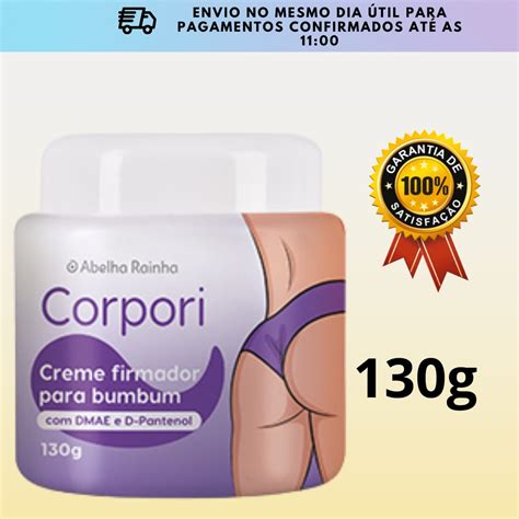 Creme Firmador Para Bumbum DMAE E D Pantenol Corpori Abelha