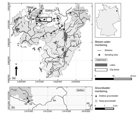 Map Of The Study Area Coordinates Of Wgs84 Utm Zone 33n Are Given In