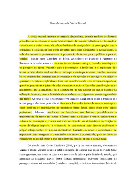 Pdf História Da Crítica Textual Dokumentips