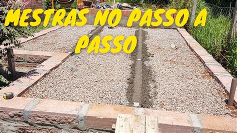 Como Fazer As Mestras Para Contrapiso No Passo A Passo Qualquer Um