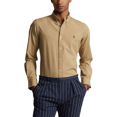 Polo Ralph Lauren Garment Dyed Oxford Shirt Surrey Tan Frasers