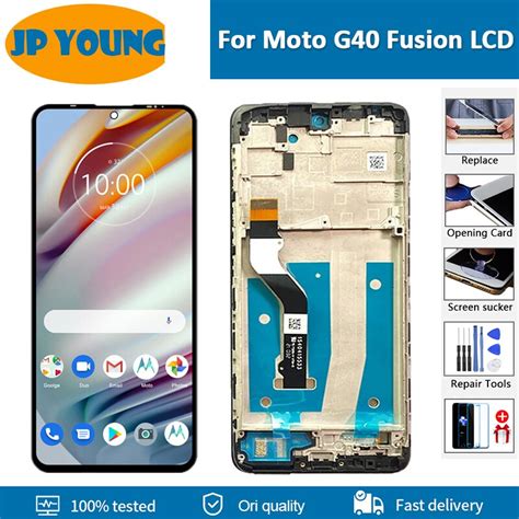 6 8 Original IPS Lcd For Motorola Moto G40 Fusion LCD Display Touch