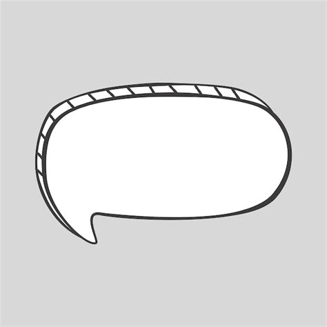 Premium Vector Comic Speech Bubble Illustration On A Gray