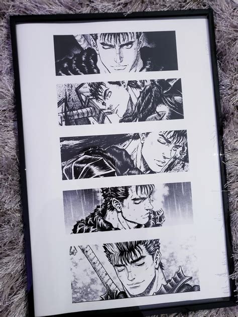 Decided to turn some of my favorite Guts panels into a poster : r/Berserk