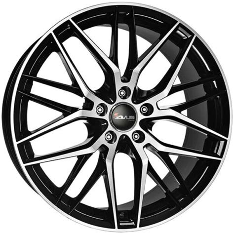 Alloy Wheel Avus Af For Volkswagen Tiguan X X Black Polished