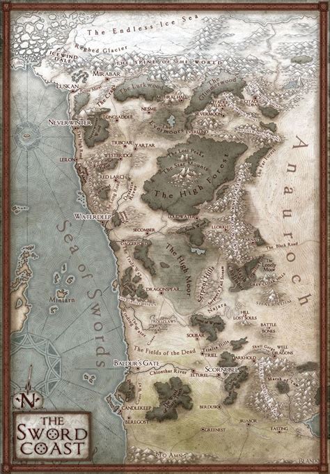 Swordcoast | Hex map, Dnd world map, Fantasy world map