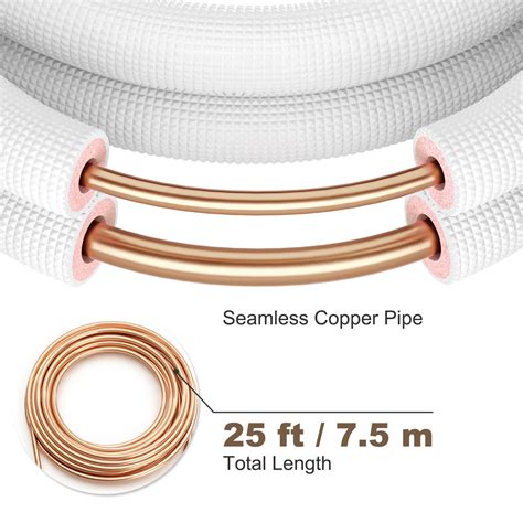 Vevor Mini Split Copper Line Set Ft Length Od Copper