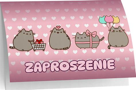 Pusheen Zaproszenie Na Urodziny Niska Cena Na Allegro Pl