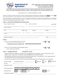 Ohio Application For Fertilizer Secondary Containment Construction