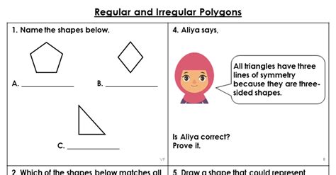 Year 5 Regular And Irregular Polygons Lesson Classroom Secrets