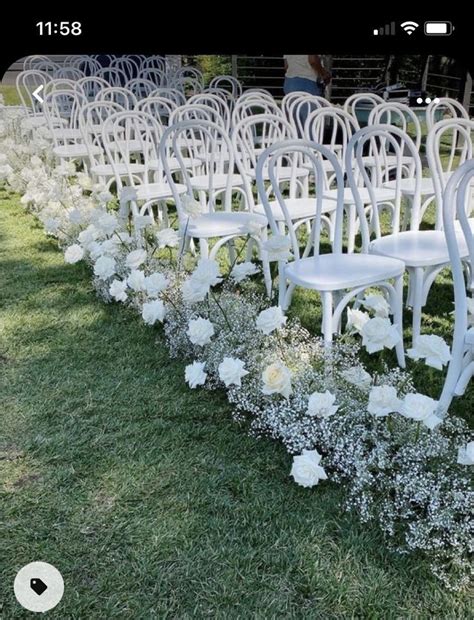 Pin By Luciane Consorte On CASAMENTO Ceremony Flowers Aisle White