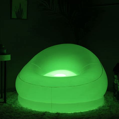 Illuminated Led Chair Blochair With Remote Aircandy Poolcandy