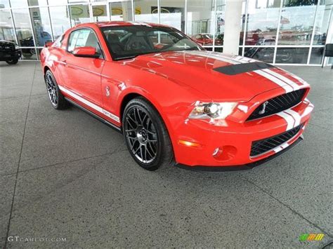 Race Red Ford Mustang Shelby Gt Svt Performance Package Coupe